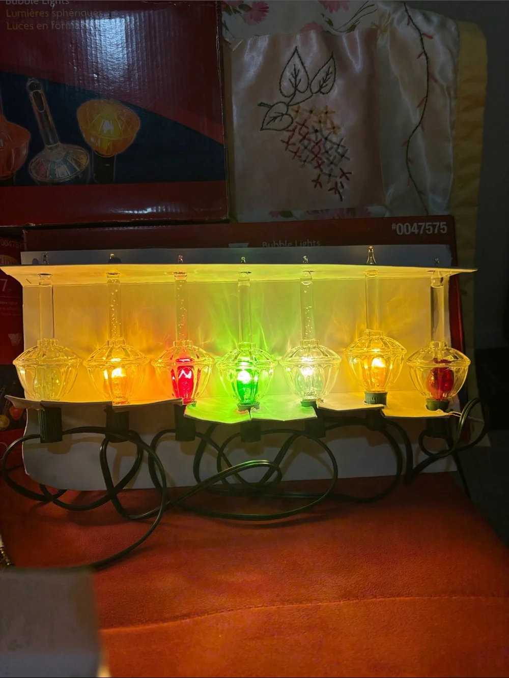 Vintage Holiday Living 7ct Bubble Lights Lot!